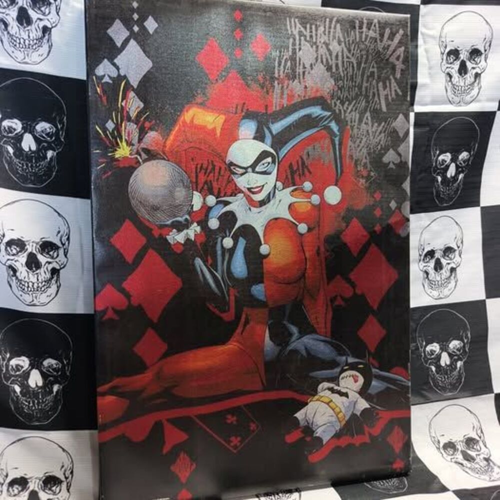 Harley Quinn Canvas Wall Art – DC Comic Decor OBO